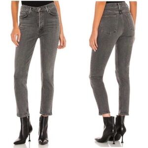 Agolde Denim Nico High Rise Jeans in Ceremony Slim Straight Size 25